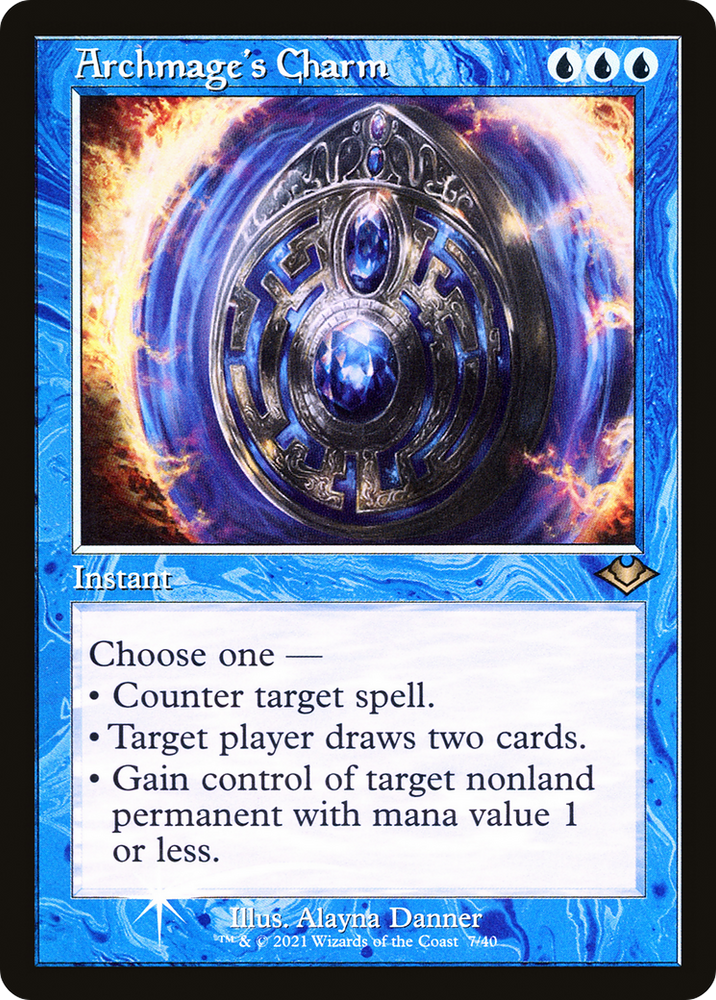 Archmage's Charm (Retro Foil Etched) [Modern Horizons] Magic: The Gathering