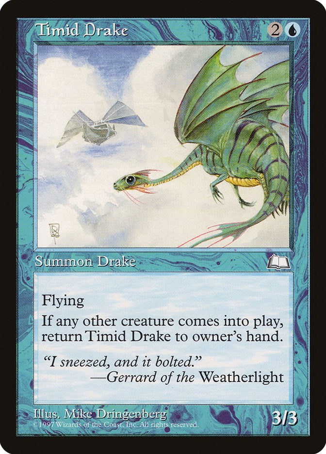 Timid Drake [Weatherlight] Magic: The Gathering