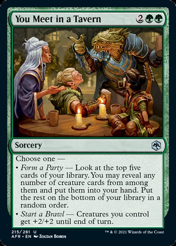 You Meet in a Tavern [Dungeons & Dragons: Adventures in the Forgotten Realms] Magic: The Gathering