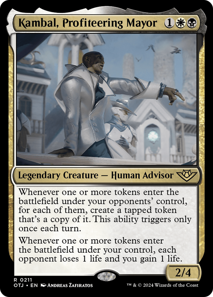 Kambal, Profiteering Mayor [Outlaws of Thunder Junction] Magic: The Gathering