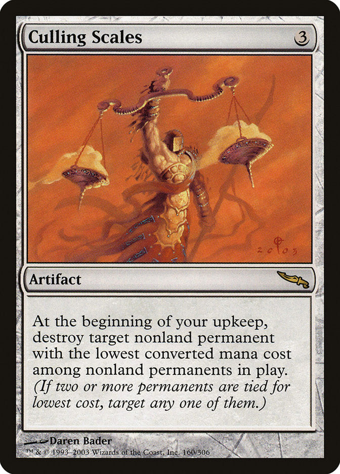 Culling Scales [Mirrodin] Magic: The Gathering