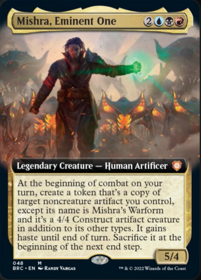 Mishra, Eminent One (Extended Art) [The Brothers' War Commander] Magic: The Gathering