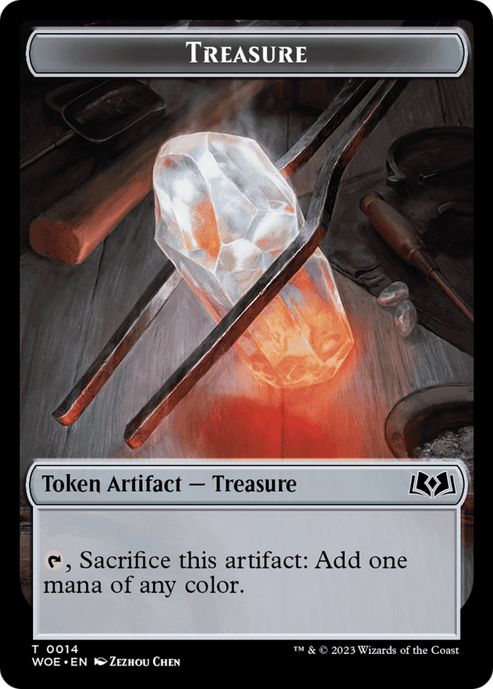 Treasure // Food (0012) Double-Sided Token [Wilds of Eldraine Tokens] Magic: The Gathering