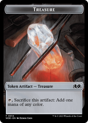 Treasure // Food (0012) Double-Sided Token [Wilds of Eldraine Tokens] Magic: The Gathering