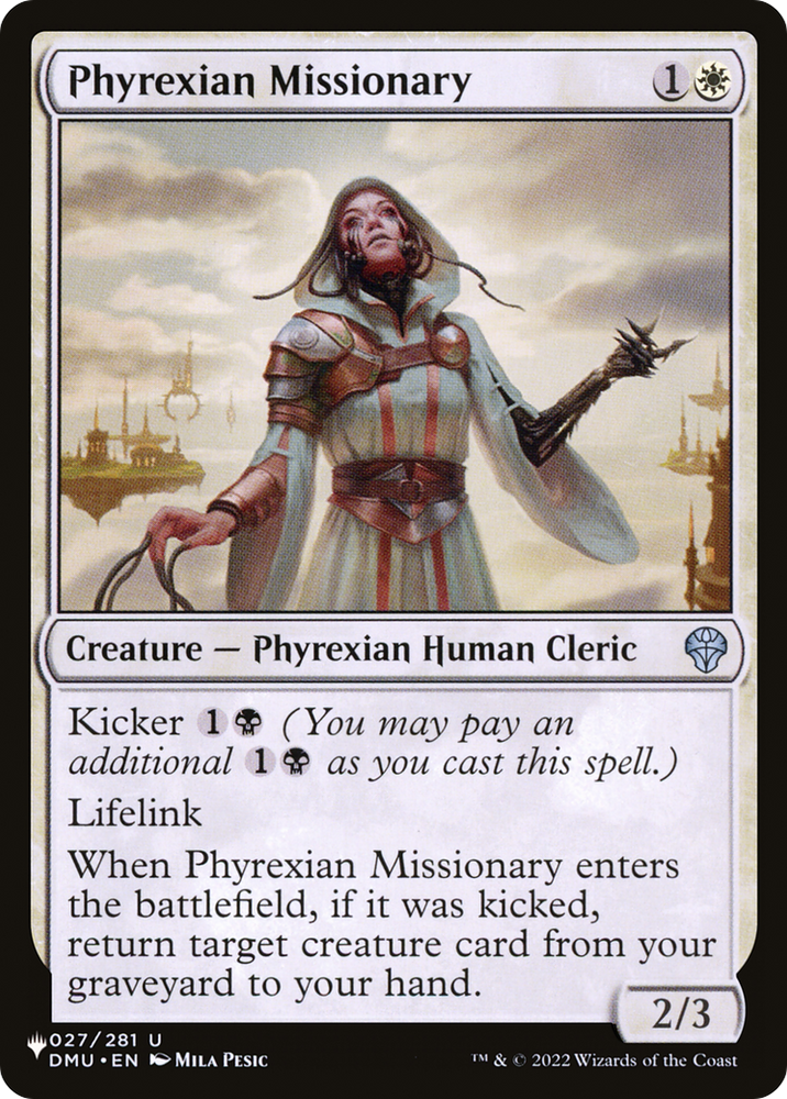Phyrexian Missionary [The List] Magic: The Gathering