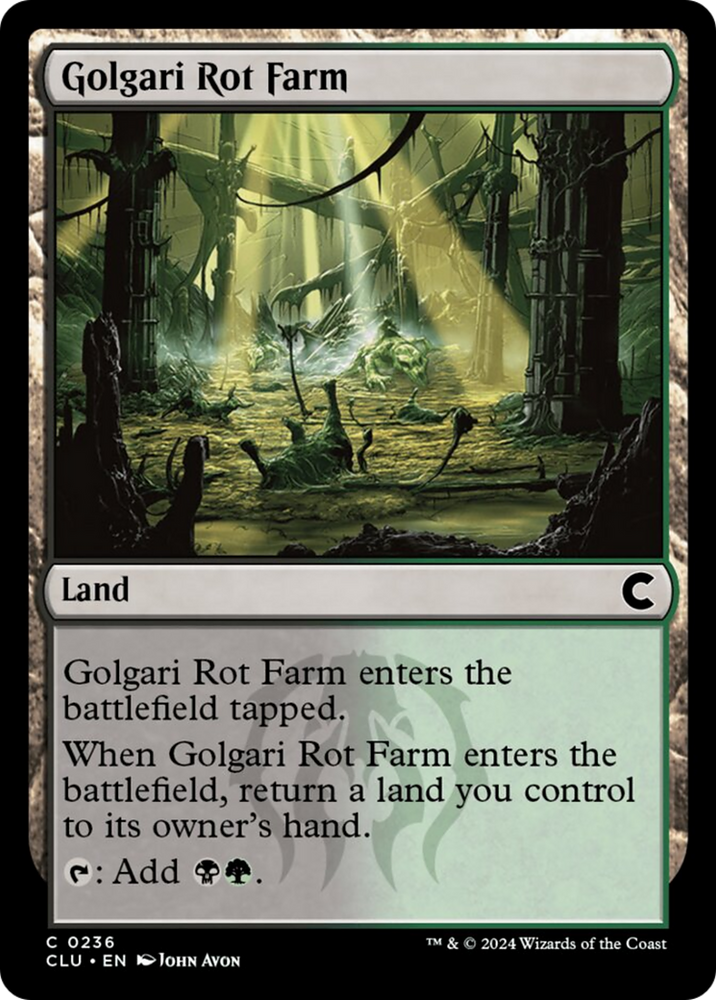 Golgari Rot Farm [Ravnica: Clue Edition] Magic: The Gathering