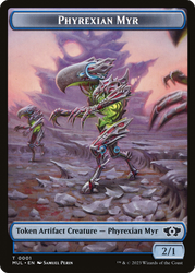 Phyrexian Myr // Phyrexian Hydra (11) Double-Sided Token [March of the Machine Tokens] Magic: The Gathering