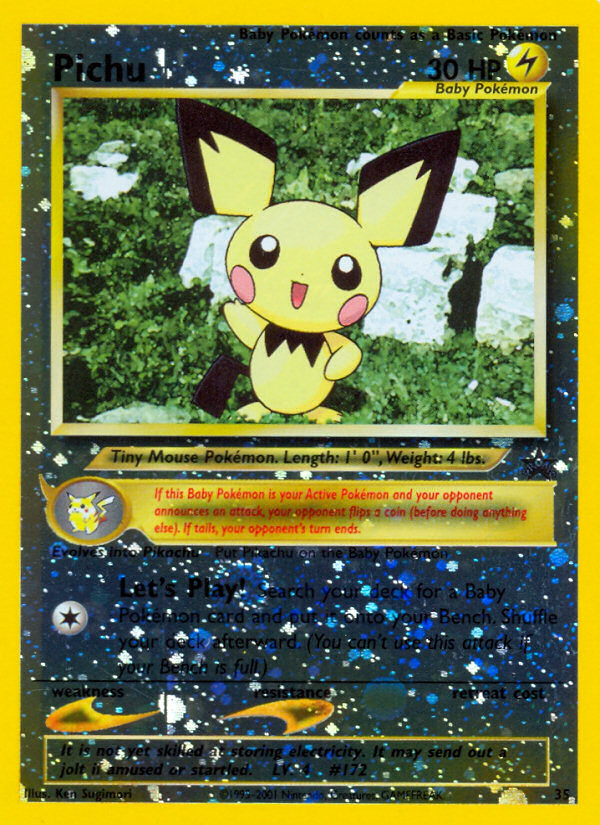 Pichu (35) [Wizards of the Coast: Black Star Promos] Pokémon
