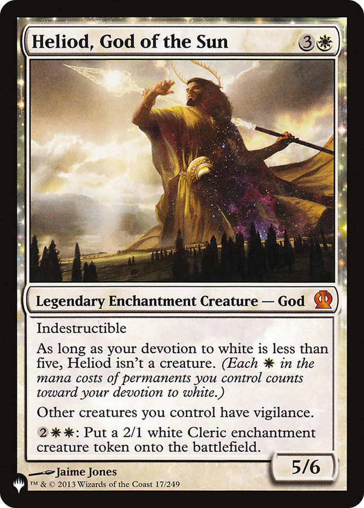 Heliod, God of the Sun [The List] Magic: The Gathering