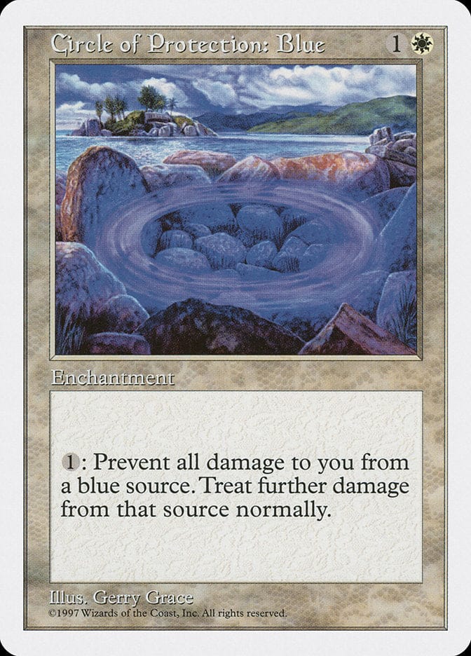 Circle of Protection: Blue [Fifth Edition] Magic: The Gathering