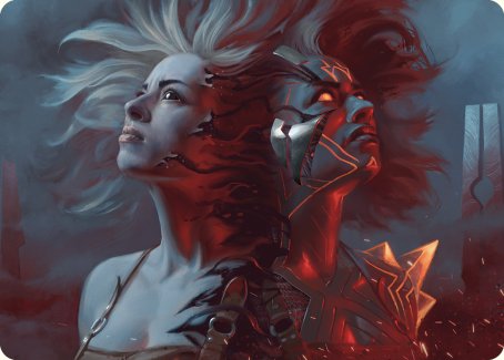 Thrill of Possibility Art Card [Phyrexia: All Will Be One Art Series] Magic: The Gathering