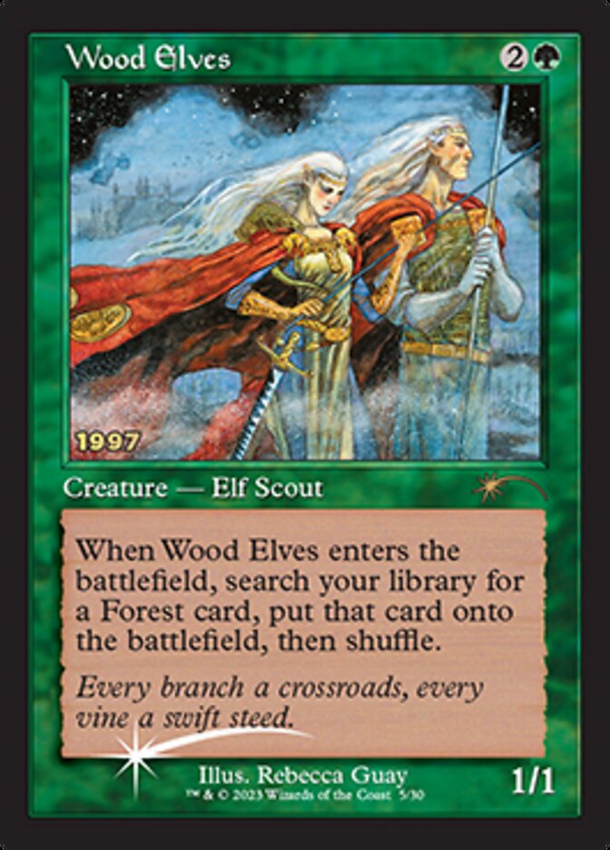 Wood Elves [30th Anniversary Promos] Magic: The Gathering