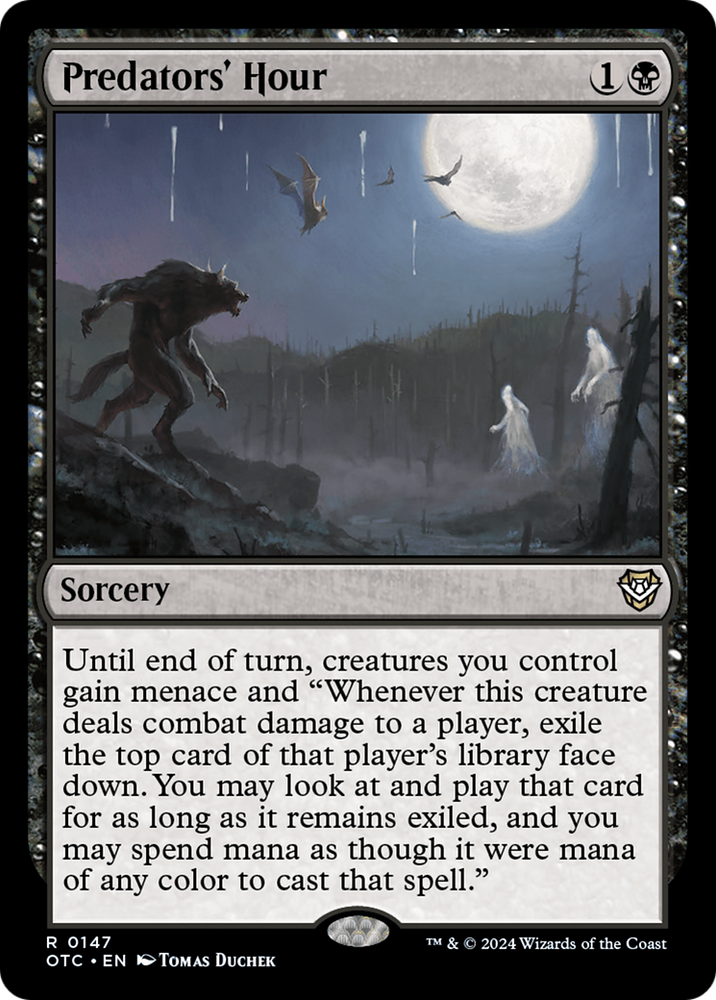 Predators' Hour [Outlaws of Thunder Junction Commander] Magic: The Gathering