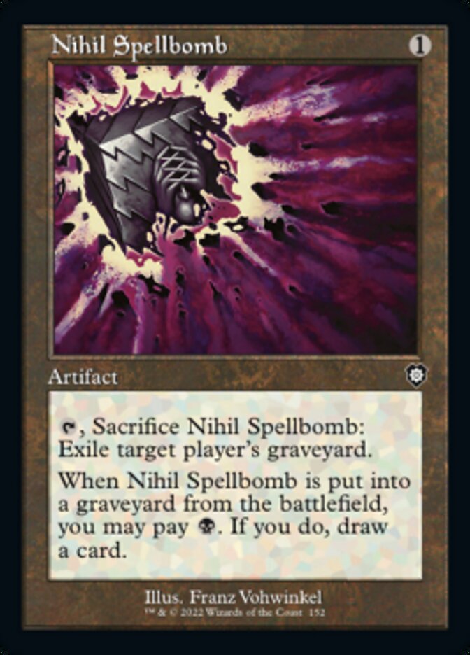 Nihil Spellbomb (Retro) [The Brothers' War Commander] Magic: The Gathering