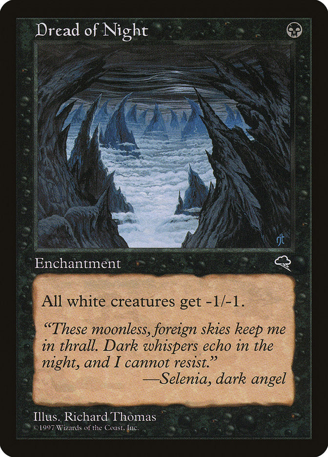 Dread of Night [Tempest] Magic: The Gathering