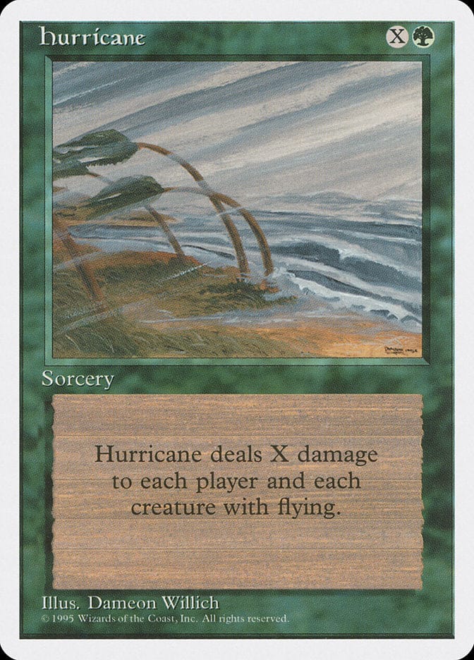 Hurricane [Fourth Edition] Magic: The Gathering