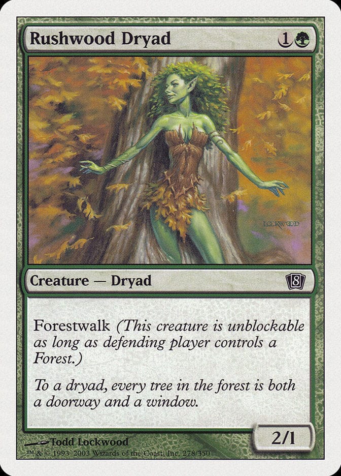 Rushwood Dryad [Eighth Edition] Magic: The Gathering