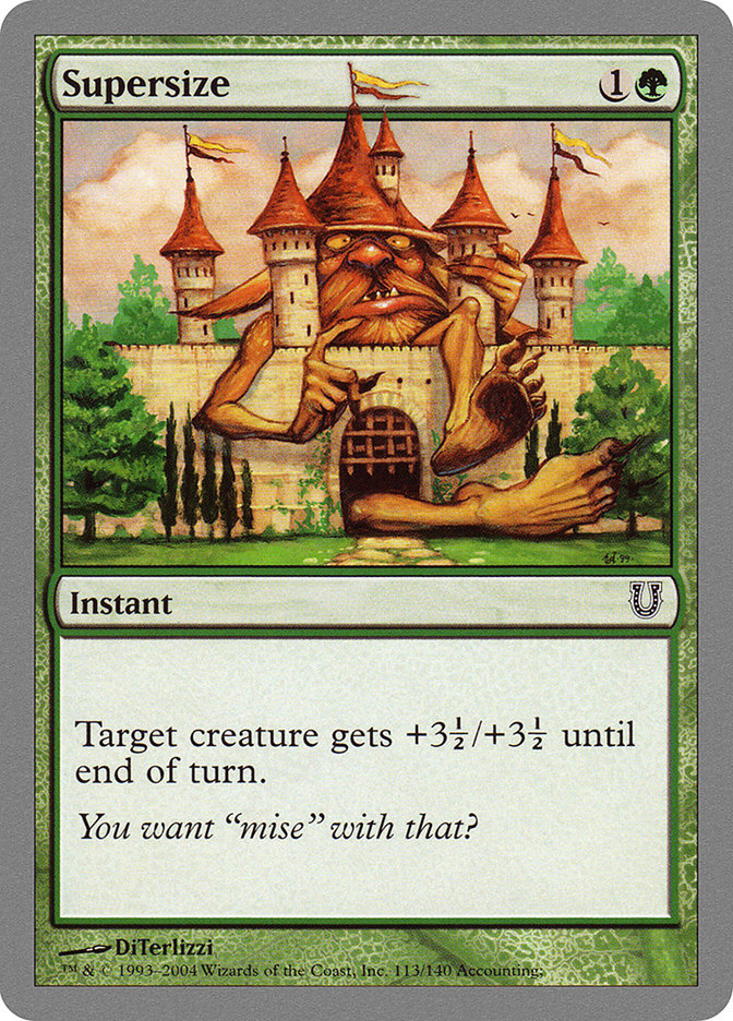 Supersize [Unhinged] Magic: The Gathering
