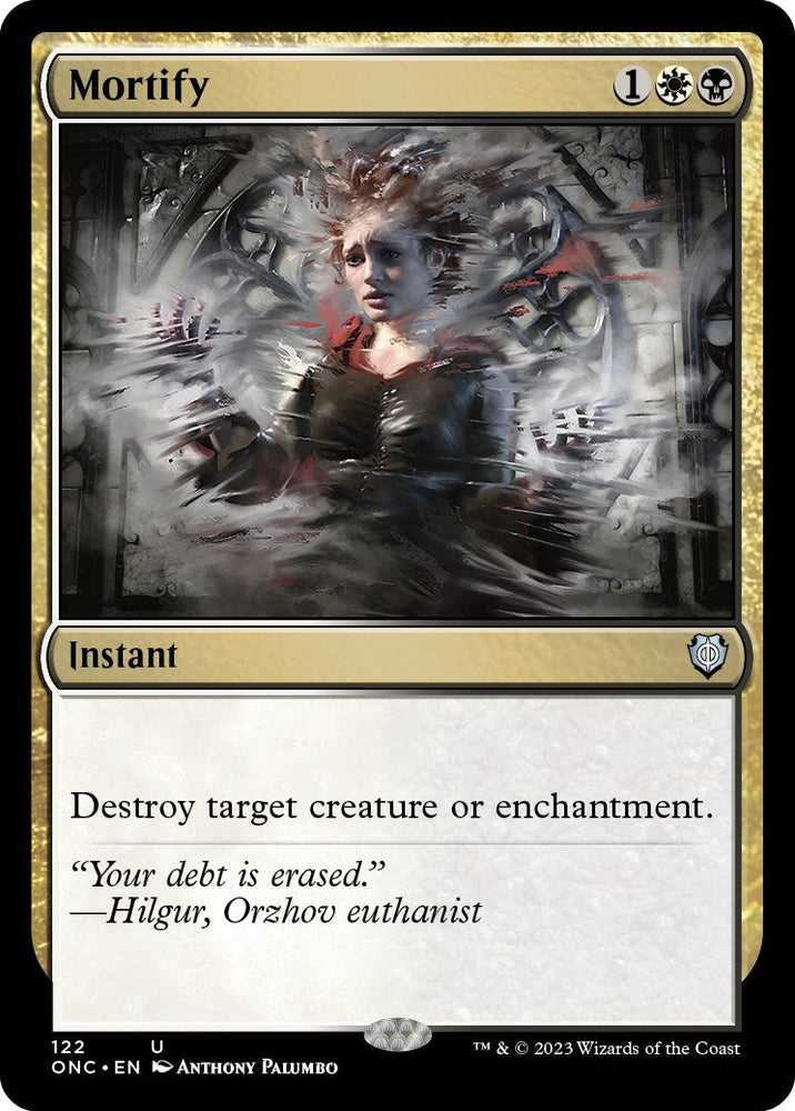 Mortify [Phyrexia: All Will Be One Commander] Magic: The Gathering