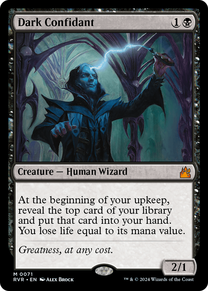 Dark Confidant [Ravnica Remastered] Magic: The Gathering