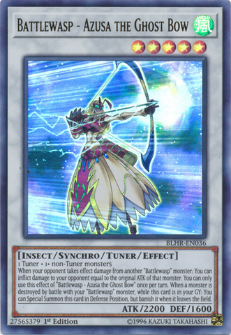 Battlewasp - Azusa the Ghost Bow [BLHR-EN036] Ultra Rare - Yugioh Cards For Your TCG Needs!