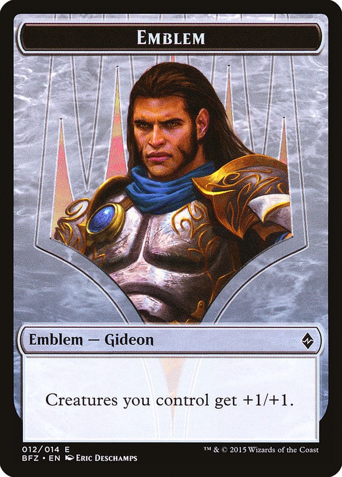 Gideon, Ally of Zendikar Emblem [Battle for Zendikar Tokens] Magic: The Gathering