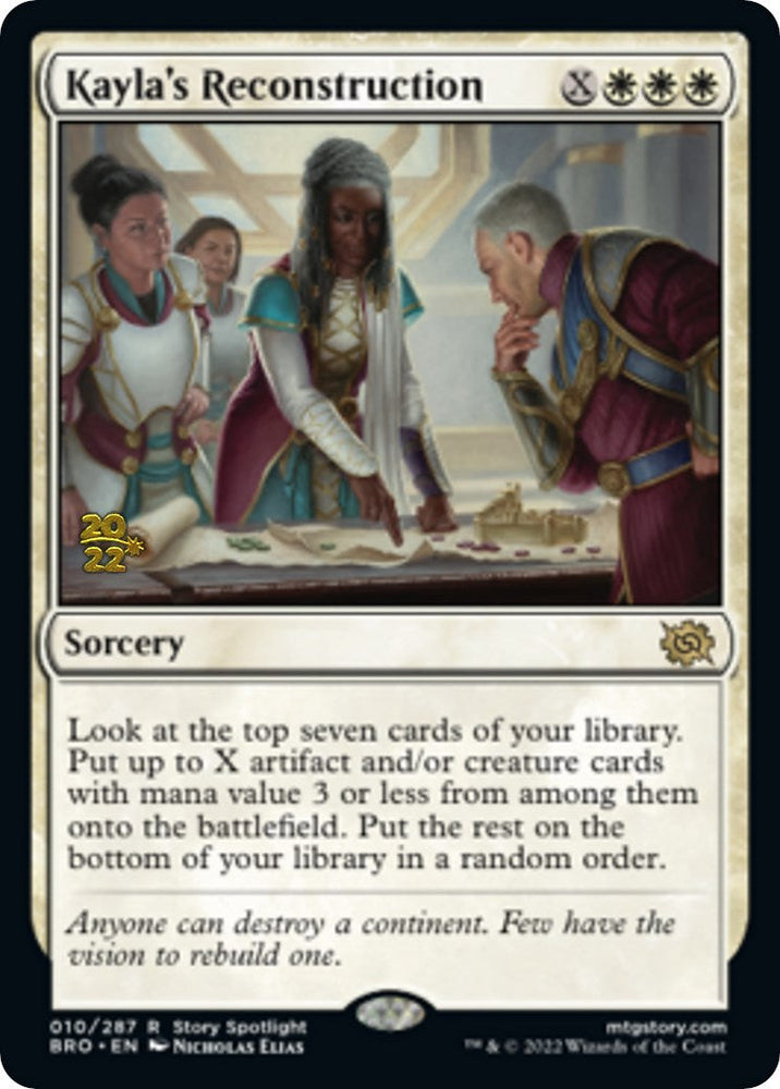 Kayla's Reconstruction [The Brothers' War Prerelease Promos] Magic: The Gathering