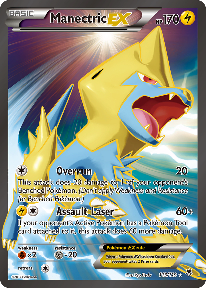 Manectric EX (113/119) [XY: Phantom Forces] Pokémon