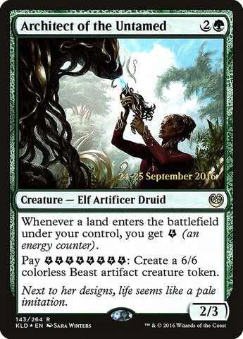 Architect of the Untamed [Kaladesh Prerelease Promos] Magic: The Gathering