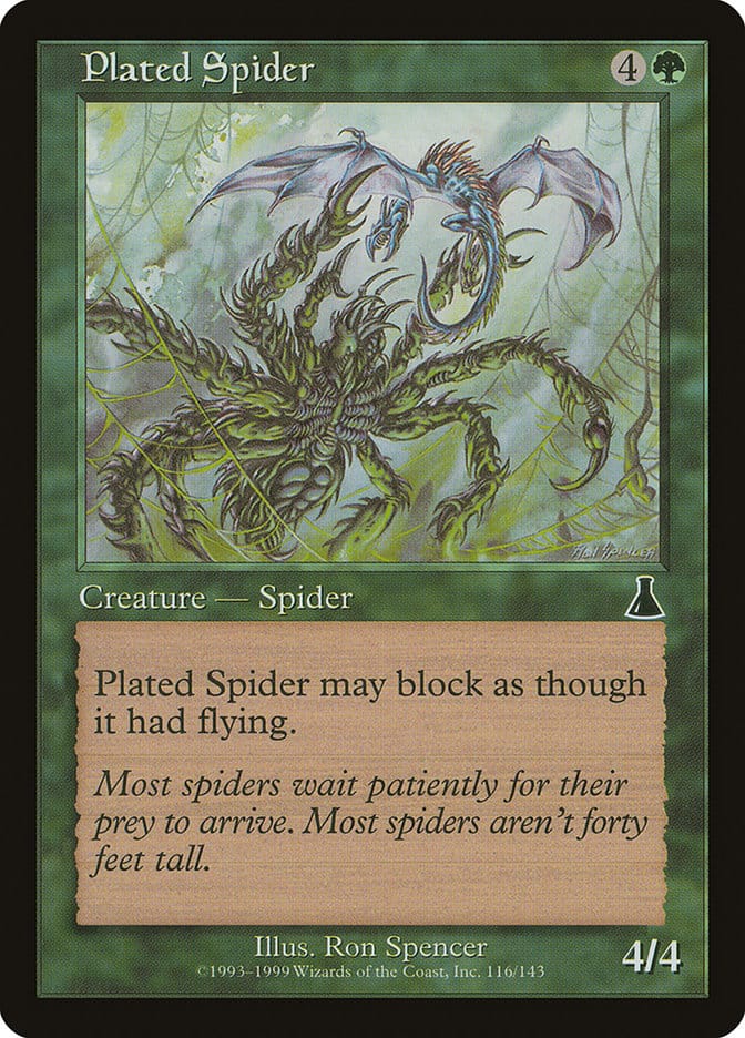 Plated Spider [Urza's Destiny] Magic: The Gathering