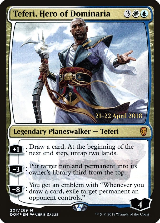 Teferi, Hero of Dominaria [Dominaria Prerelease Promos] Magic: The Gathering