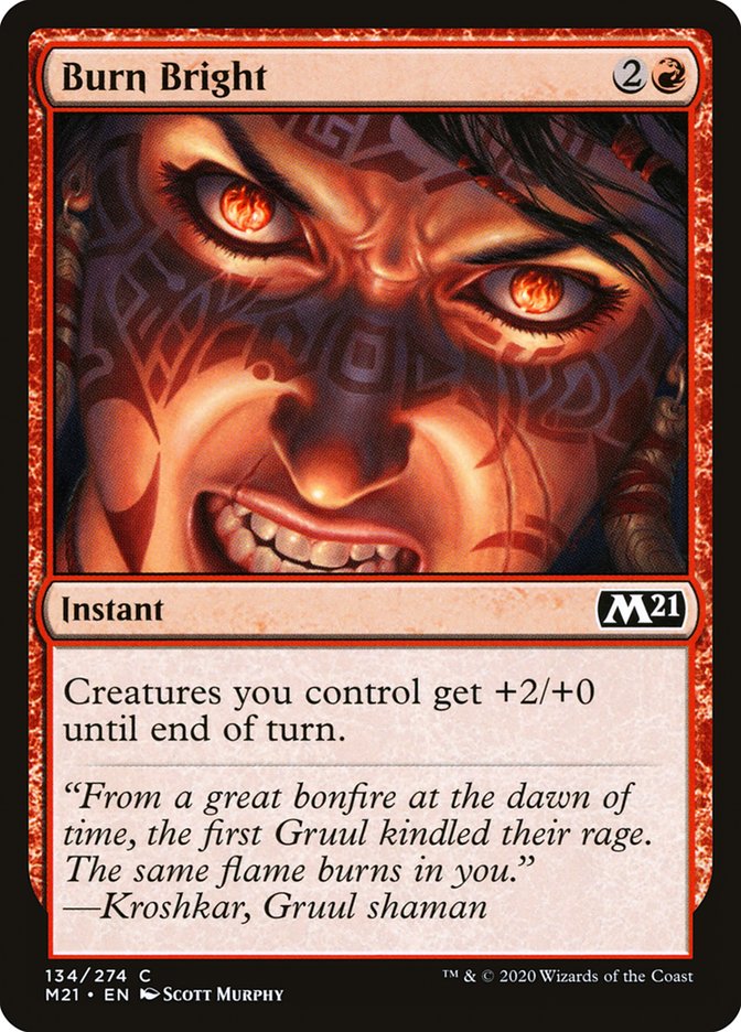Burn Bright [Core Set 2021] Magic: The Gathering