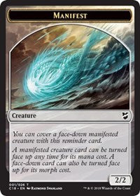 Manifest // Angel Double-Sided Token [Commander 2018 Tokens] Magic: The Gathering
