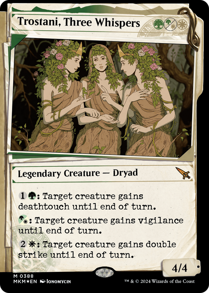 Trostani, Three Whispers (Showcase) (Invisible Ink) [Murders at Karlov Manor] Magic: The Gathering