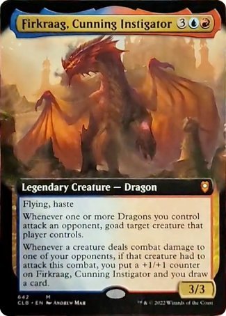 Firkraag, Cunning Instigator (Extended Art) [Commander Legends: Battle for Baldur's Gate] Magic: The Gathering