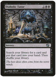 Diabolic Tutor (Oversized) [Eighth Edition Box Topper] Magic: The Gathering