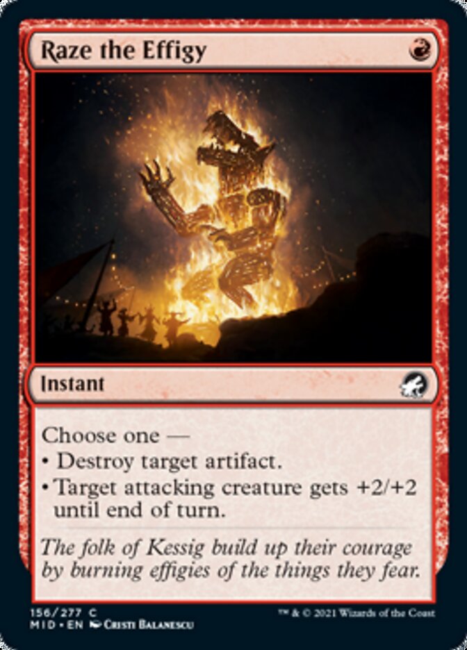 Raze the Effigy [Innistrad: Midnight Hunt] Magic: The Gathering