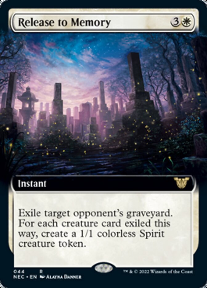 Release to Memory (Extended Art) [Kamigawa: Neon Dynasty Commander] Magic: The Gathering