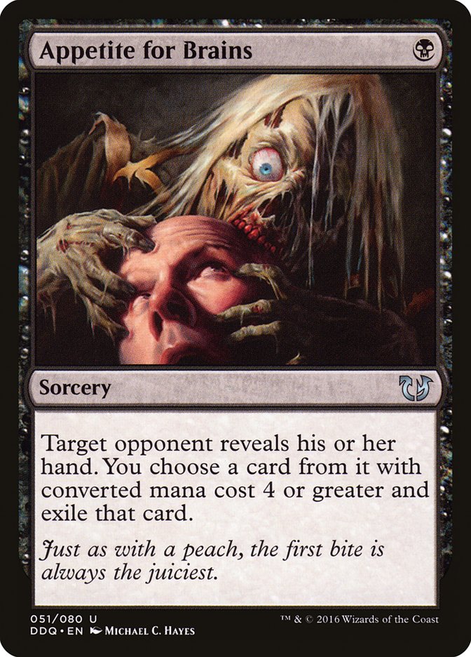 Appetite for Brains [Duel Decks: Blessed vs. Cursed] Magic: The Gathering