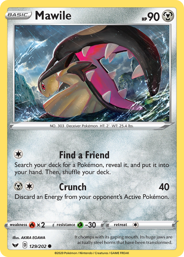 Mawile (129/202) [Sword & Shield: Base Set] Pokémon