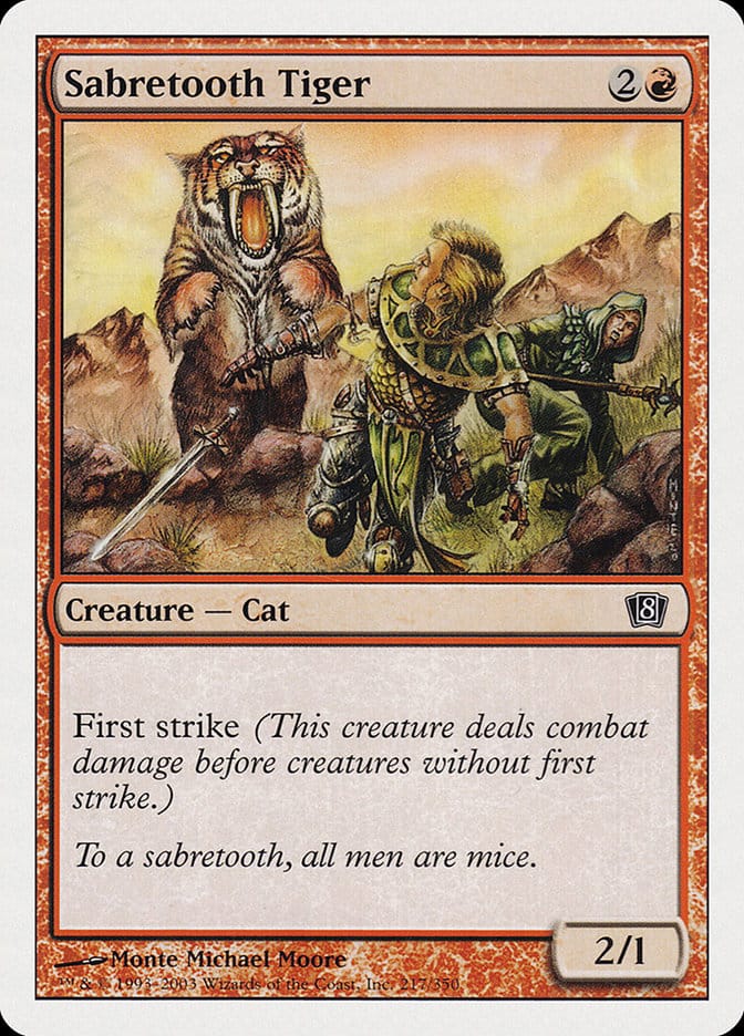 Sabretooth Tiger [Eighth Edition] Magic: The Gathering