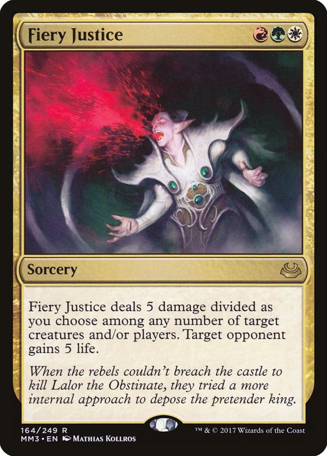 Fiery Justice [Modern Masters 2017] Magic: The Gathering