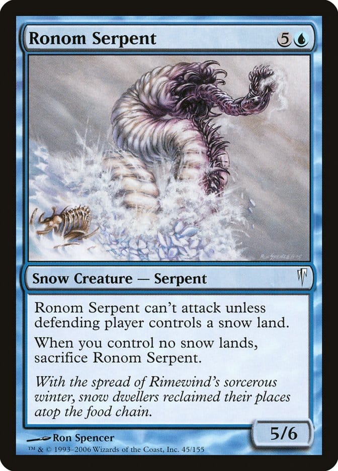 Ronom Serpent [Coldsnap] Magic: The Gathering