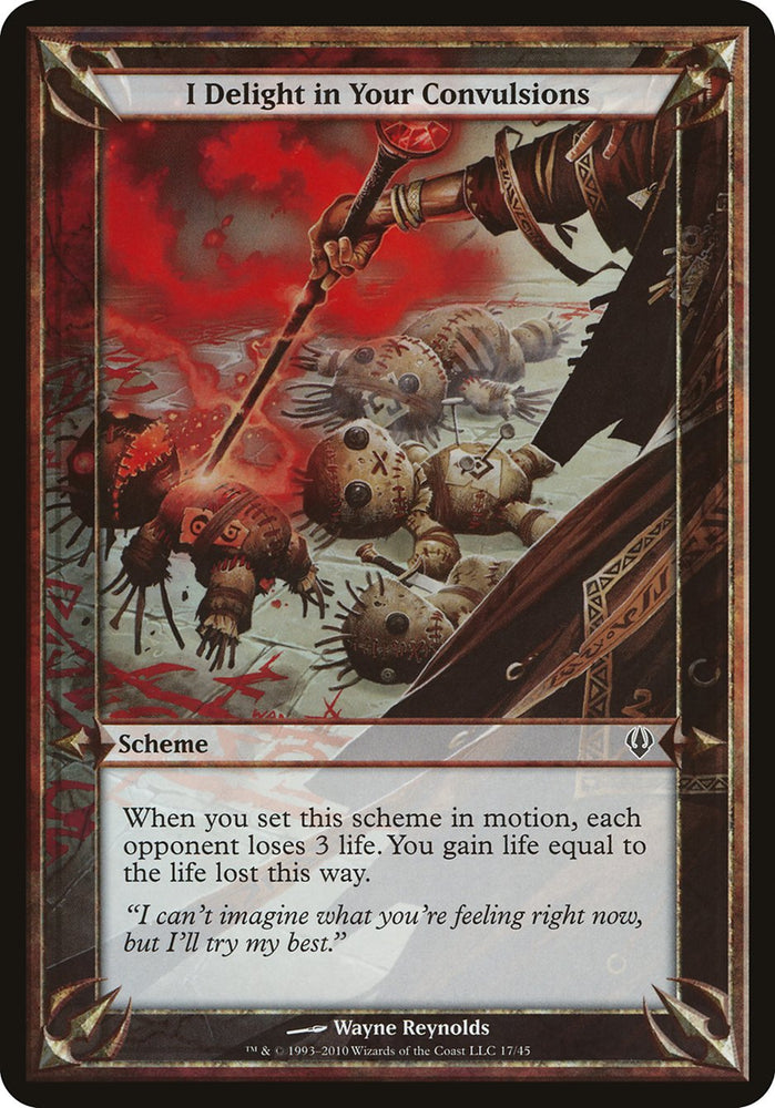 I Delight in Your Convulsions (Schemes) [Archenemy Schemes] Magic: The Gathering