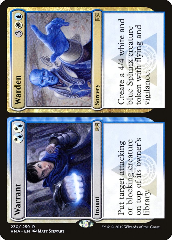 Warrant // Warden [Ravnica Allegiance] Magic: The Gathering