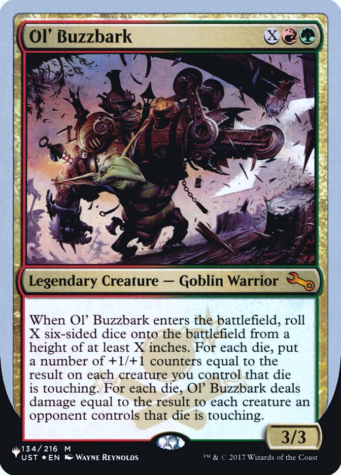 Ol' Buzzbark (Unfinity Foil Edition) [The List] Magic: The Gathering