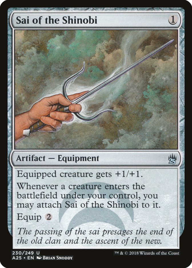Sai of the Shinobi [Masters 25] Magic: The Gathering