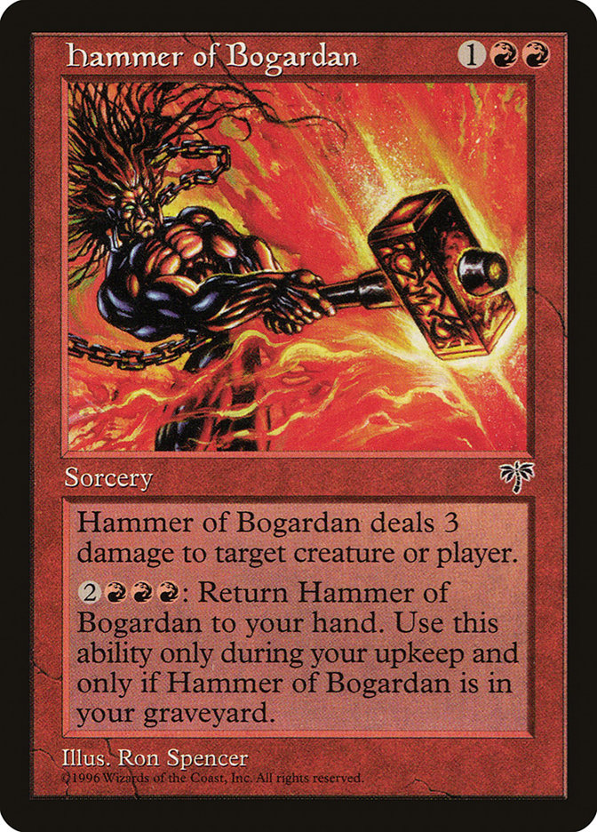 Hammer of Bogardan [Mirage] Magic: The Gathering