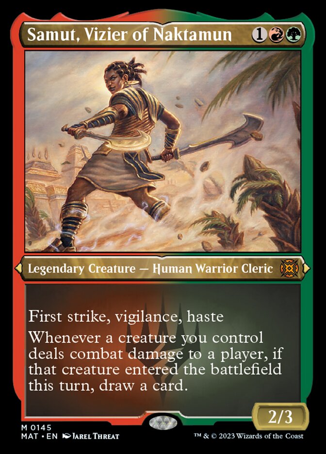 Samut, Vizier of Naktamun (Foil Etched) [March of the Machine: The Aftermath] Magic: The Gathering