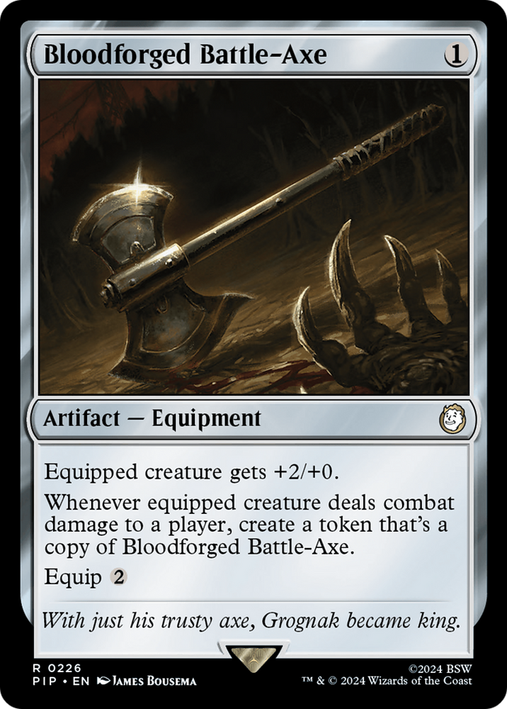 Bloodforged Battle-Axe [Fallout] Magic: The Gathering